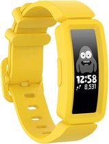 Strap-it Fitbit Ace 2 siliconen bandje - voor kids - geel