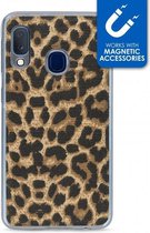 Samsung Galaxy A20e Hoesje - My Style - Magneta Serie - TPU Backcover - Leopard - Hoesje Geschikt Voor Samsung Galaxy A20e