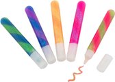 Colle scintillante | 5 tubes avec différentes couleurs de colle scintillante | Grafix