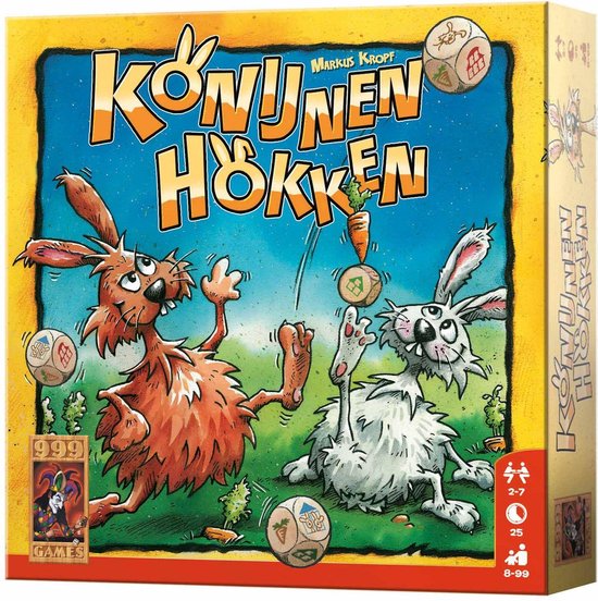 Konijnenhokken Dobbelspel - 999 Games