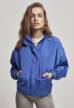 Urban Classics Trainings jacket -XS- Oversized Shiny Crinkle Nylon Blauw