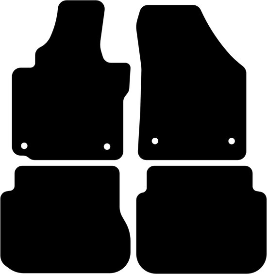 Rubber automatten VW Caddy. Bouwjaren vanaf 2004-2020