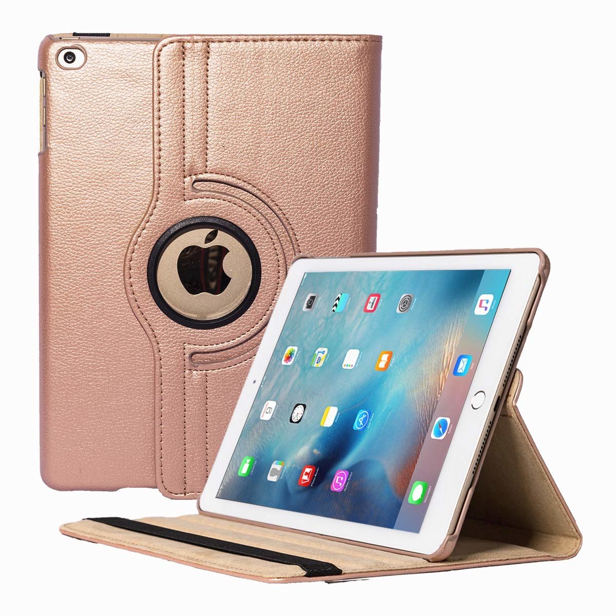 BixB iPad Mini 4 / Mini 5 2019 Draaibaar Hoesje - Rose goud