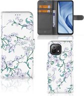 Telefoonhoesje Xiaomi Mi 11 Lite | Xiaomi 11 Lite NE Bookcase Blossom White