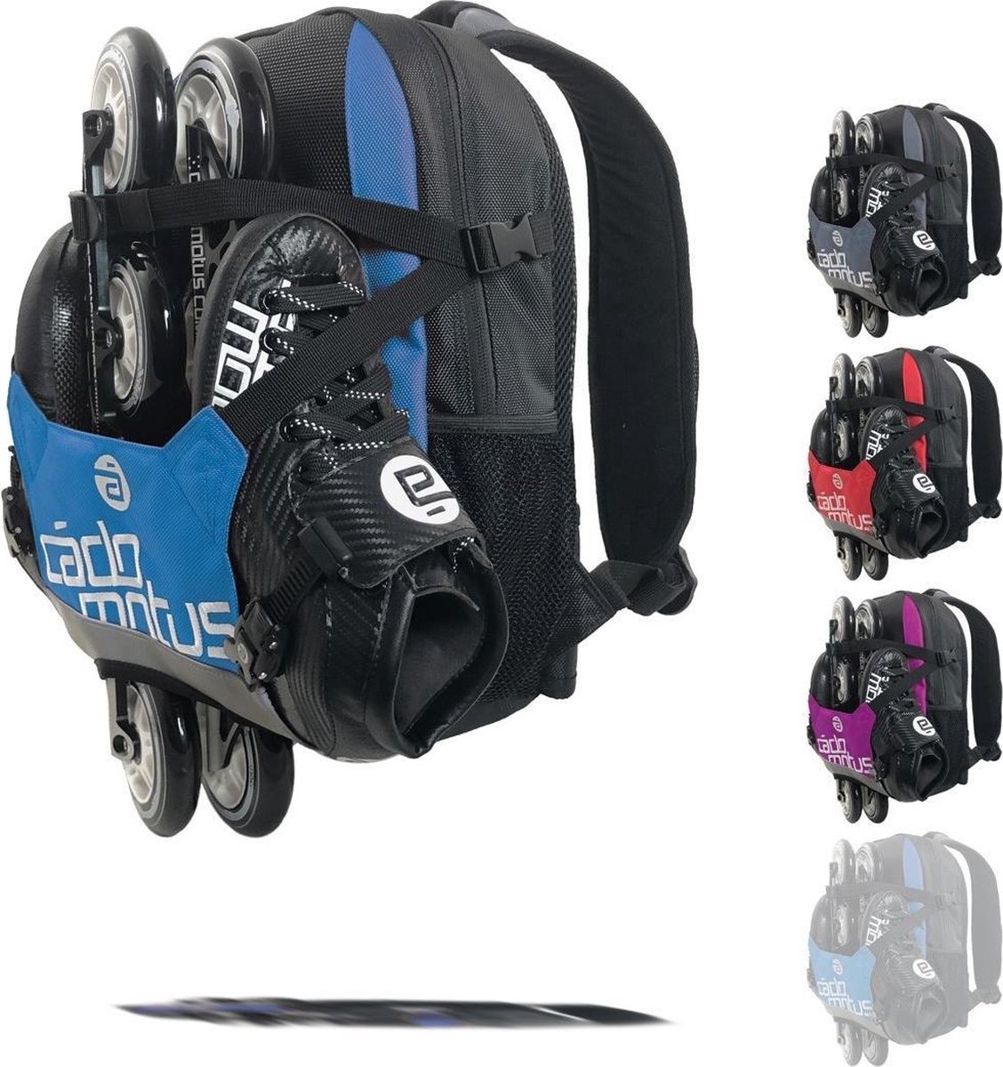 Sac Pour Patins KRF - Bleu - Double Fermeture Éclair - Bandoulière Réglable