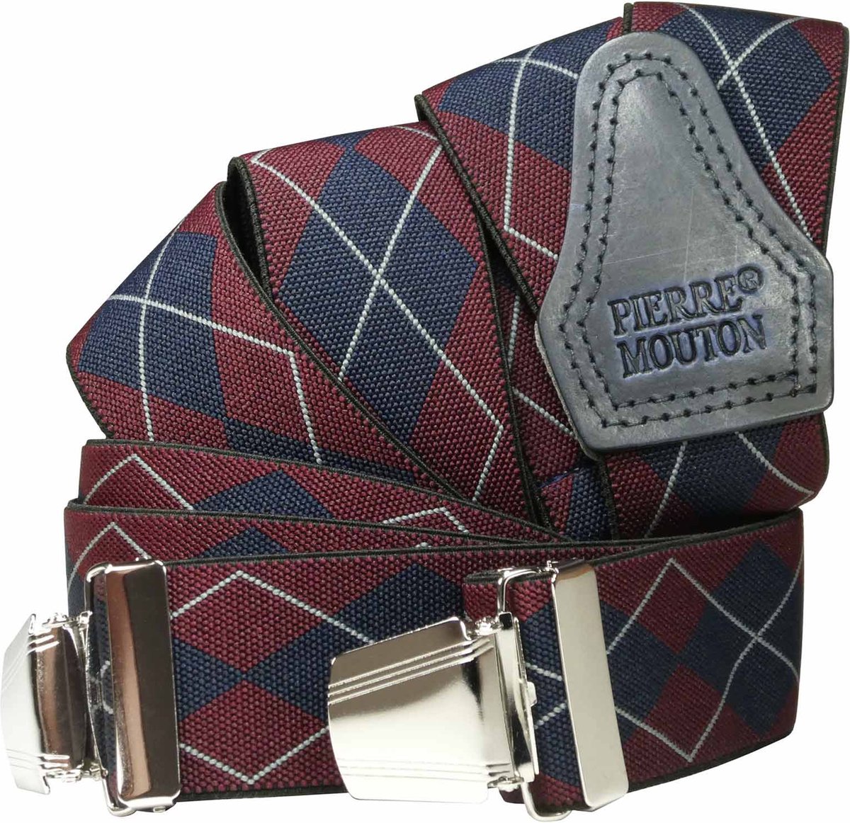 Pierre Mouton - Bretel - Volwassenen - Metz Rood - Sterke Clips - 120cm - 35mm - M - L