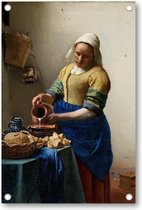 Het melkmeisje, Johannes Vermeer, ca. 1660 - Tuinposter 60x90 - Wanddecoratie - Johannes Vermeer - Meesterwerken