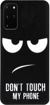 - ADEL Siliconen Back Cover Softcase Hoesje Geschikt voor Samsung Galaxy S20 FE - Don't Touch My Phone