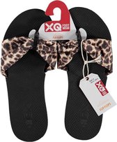 Xq Footwear Teenslippers Dames Polyester Leopard Maat 38