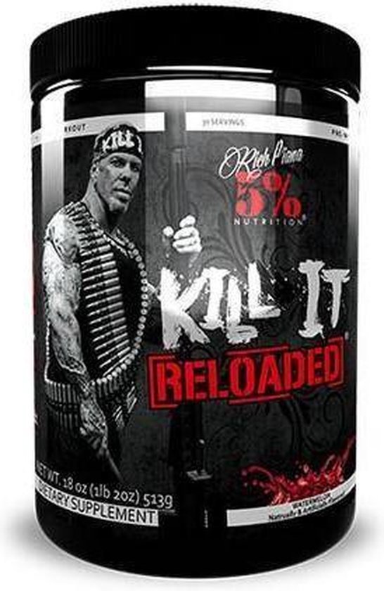 5 Nutrition Rich Piana Kill It PreWorkout 357 gr Blue Raspberry bol