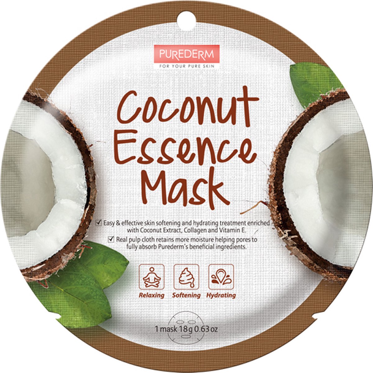 Kokosnoot Essence Mask Kokosnoot 18g
