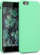 kwmobile telefoonhoesje voor Apple iPhone 6 Plus / 6S Plus - Hoesje met siliconen coating - Smartphone case in pepermuntgroen