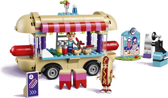 Pretpark hotdog-wagen