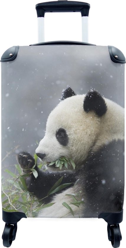 MuchoWow® Koffer - Panda - Bamboe - Sneeuw - Past binnen 55x40x20 cm en  55x35x25 cm -... | bol.com