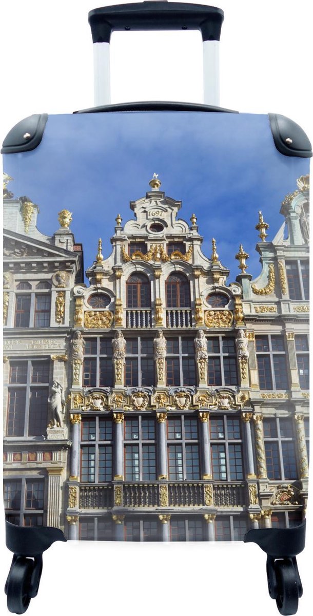 Valise - Façade dorée sur la Grand Place à Bruxelles - 35x55x20 cm - Bagage  à main -... | bol