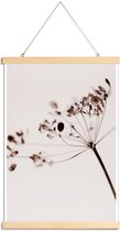 JUNIQE - Posterhanger Dried Flowers Anetum 1 -30x45 /Bruin & Grijs