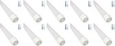 LED TL Buis T8 met Starter 10 Pack - 150cm 22W - Helder/Koud Wit 6400K