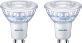 PHILIPS - LED Spot - Set 2 Stuks - Classic C90 36D - GU10 Fitting - DimTone Dimbaar - 3.8W - Warm Wit 2200K-2700K | Vervangt 50W