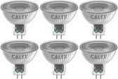 CALEX - LED Spot 6 Pack - Reflectorlamp - GU5.3 MR16 Fitting - 6W - Warm Wit 2700K - Wit