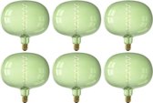 CALEX - LED Lamp 6 Pack - Boden Emerald - E27 Fitting - Dimbaar - 4W - Warm Wit 2200K - Groen