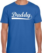 Daddy - t-shirt blauw voor heren - papa kado shirt / vaderdag cadeau 2XL