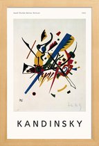 JUNIQE - Poster in houten lijst Kandinsky - Small Worlds -40x60