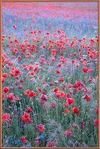 JUNIQE - Poster met kunststof lijst Poppy Seed Heaven -13x18 /Groen &