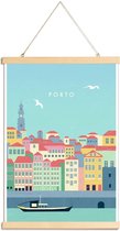 JUNIQE - Posterhanger Porto - retro -30x45 /Kleurrijk