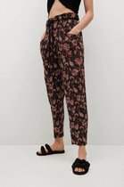 Mango Broek Soepelvallende Broek Met Print 17040768 99 Dames Maat - XS