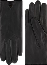 Leren handschoenen dames model Sirmione Color: Dark grey, Size: 8.5
