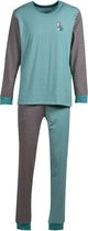 Woody Jongens-Heren pyjama groen-gebroken wit - maat 116/6J
