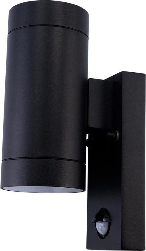 Ledvion - LED Wandlamp Sacramento, GU10 Up&Down, IP54, Grijs & Vierkant, Buitenlamp, Buitenverlichting