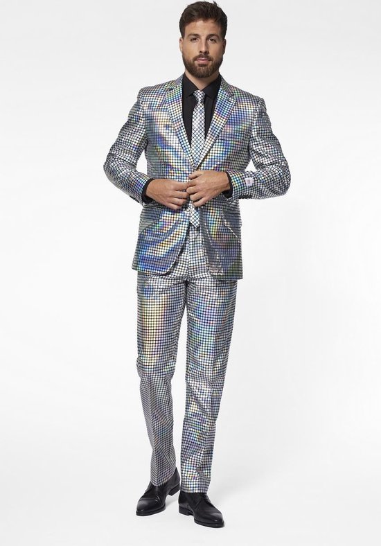 Opposuits Costume Disco Ballers Hommes Polyester Argent Taille 62 | bol.com
