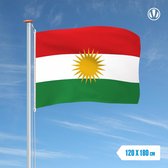 Vlag Koerdistan 120x180cm
