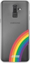 6F hoesje - geschikt voor Samsung Galaxy J8 (2018) -  Transparant TPU Case - #LGBT - Rainbow #ffffff