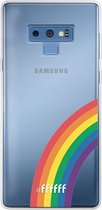 6F hoesje - geschikt voor Samsung Galaxy Note 9 -  Transparant TPU Case - #LGBT - Rainbow #ffffff