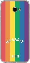 6F hoesje - geschikt voor Samsung Galaxy J4 Plus -  Transparant TPU Case - #LGBT - Ha! Gaaay #ffffff