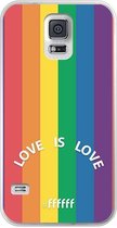 6F hoesje - geschikt voor Samsung Galaxy S5 -  Transparant TPU Case - #LGBT - Love Is Love #ffffff