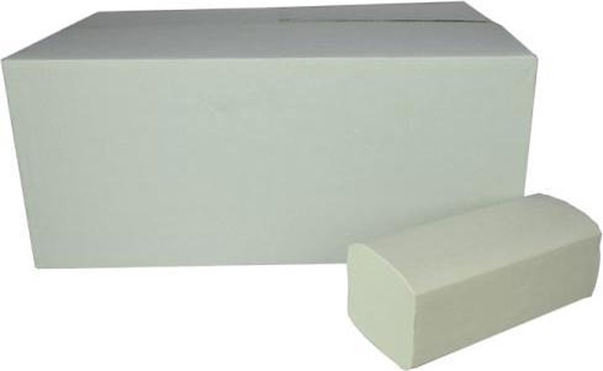 Papieren handdoeken, Z-gevouwen, 2-laags, 160 vellen per doos, pak van 20 dozen