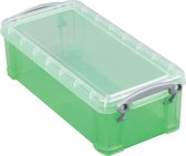 Really Useful Box 9 liter transparant groen