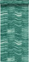 Origin behang marmer motief smaragd groen - 337248 - 53 cm x 10.05 m