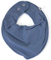 Pippi Slabbetje Bandana Junior Polykatoen Matblauw One-size