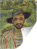 Tuinposter - Tuindoek - Tuinposters buiten - De Tuinier - Vincent van Gogh - 90x120 cm - Tuin