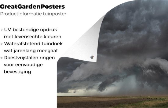 Posters de jardin extérieur Tornado chase Texas - 90x60 cm - Toile jardin