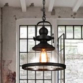YWXLight LED Retro moderne hanglamp Transparant glazen hanglamp met E27-lamp (warm wit)
