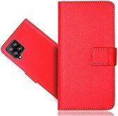 Samsung A42 Hoesje Wallet Case Rood