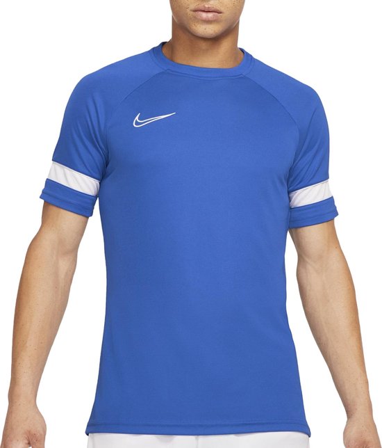Nike Sportshirt - Maat M - Mannen - Blauw/Wit | bol
