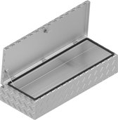 DE HAAN BOX H - 900x380x190 mm - waterdichte en stofdichte aluminium traanplaat disselkist - voorzien van vlinderslot of spansluiting