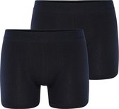 Phil & Co 2-Pack Boxershorts Heren Basic Zwart - Maat XL