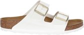 Birkenstock Arizona Dames Slippers Patent White Regular-fit | Wit | Imitatieleer | Maat 39 | 1005293